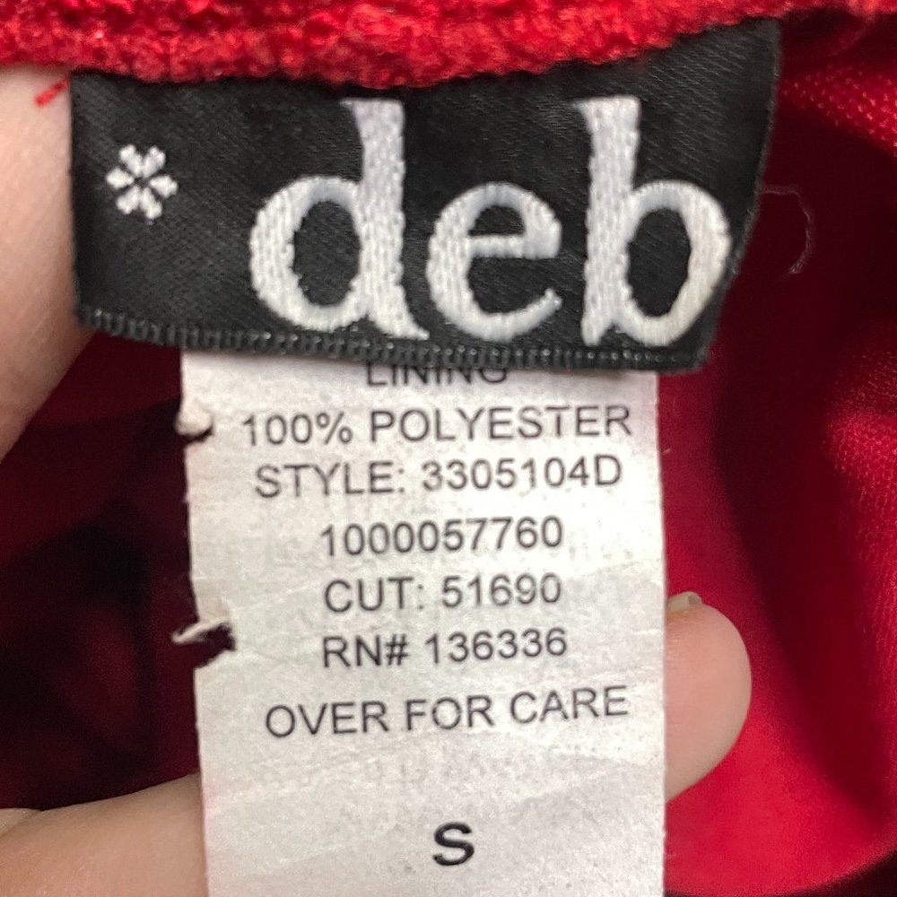 3/$30 ⭐️ 𝅺90s Sparkly Lace Red High Low Strapless Dress Open Back - Picture 5 of 6